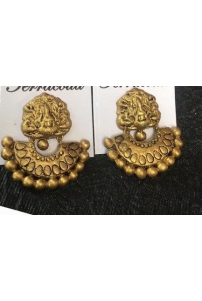 Handpainted Terracotta Jewellery – Ear rings Handpainted Terracotta Jewellery – Ear rings